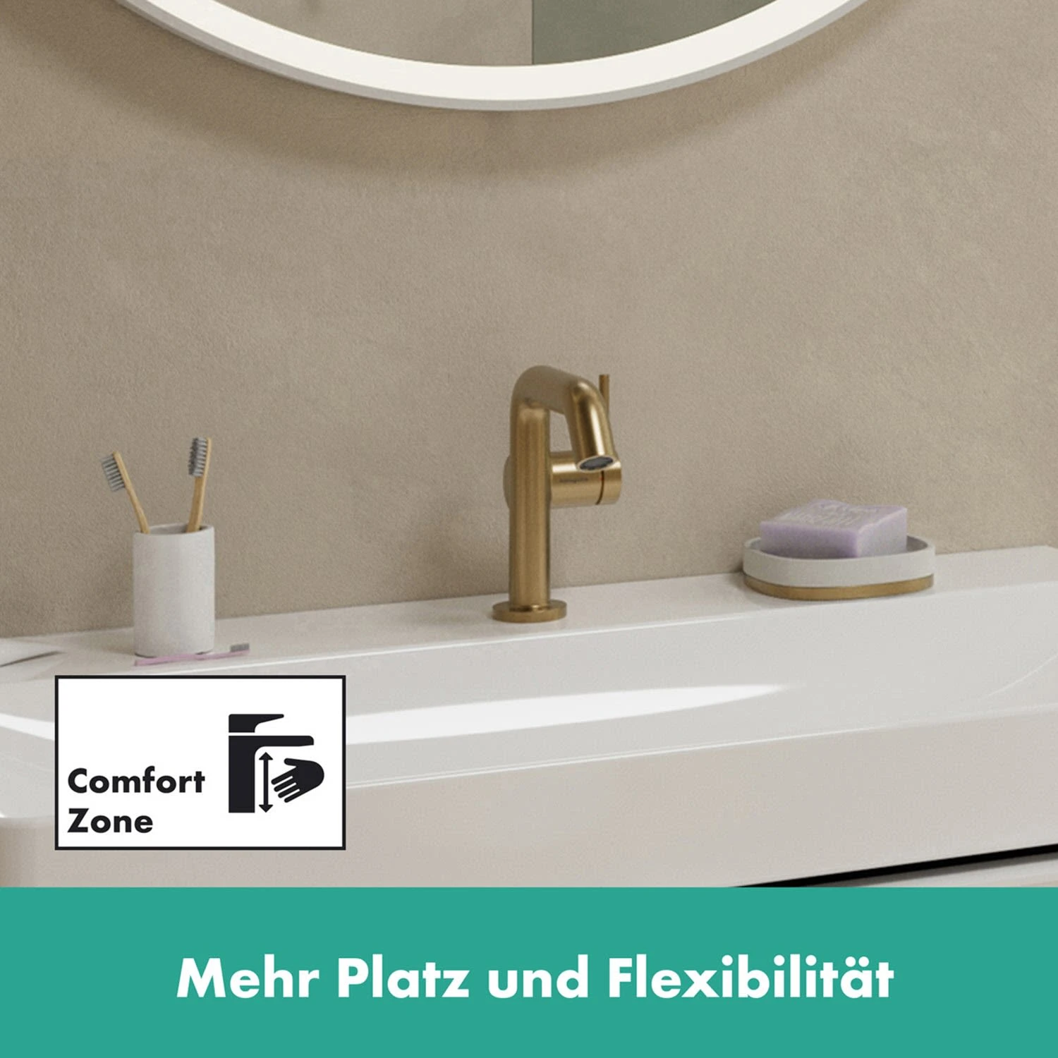 Hansgrohe Tecturis S Einhebel-Waschtischarmatur 150 Fine CoolStart Wassersparend+ Mit Push-Open Ablaufgarnitur 5 Hansgrohe Tecturis S Einhebel-Waschtischarmatur 150 Fine CoolStart Wassersparend+ Mit Push-Open Ablaufgarnitur – Bild 3