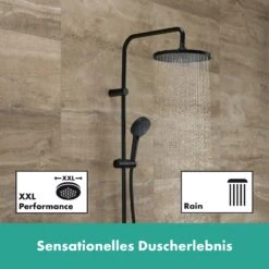 Hansgrohe Vernis Blend Duschsystem 240 1 Strahlart Mit Thermostat -Megabad Verkäufe hansgrohe badarmaturen vernis blend dusche duschsystem 8890322