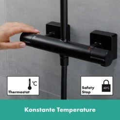 Hansgrohe Vernis Shape Duschsystem 240 1 Strahlart Wassersparend Mit Thermostat -Megabad Verkäufe hansgrohe badarmaturen vernis blend dusche shape 8890331