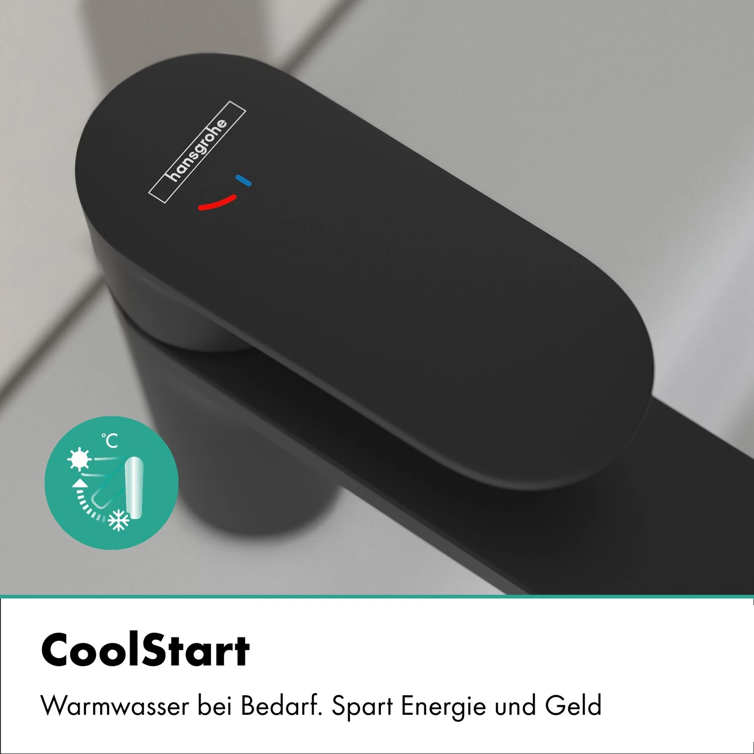 Hansgrohe Vernis Blend Einhebel-Waschtischarmatur 100 CoolStart, Mit Push-Open Ablaufgarnitur 10 Hansgrohe Vernis Blend Einhebel-Waschtischarmatur 100 CoolStart, Mit Push-Open Ablaufgarnitur – Bild 8