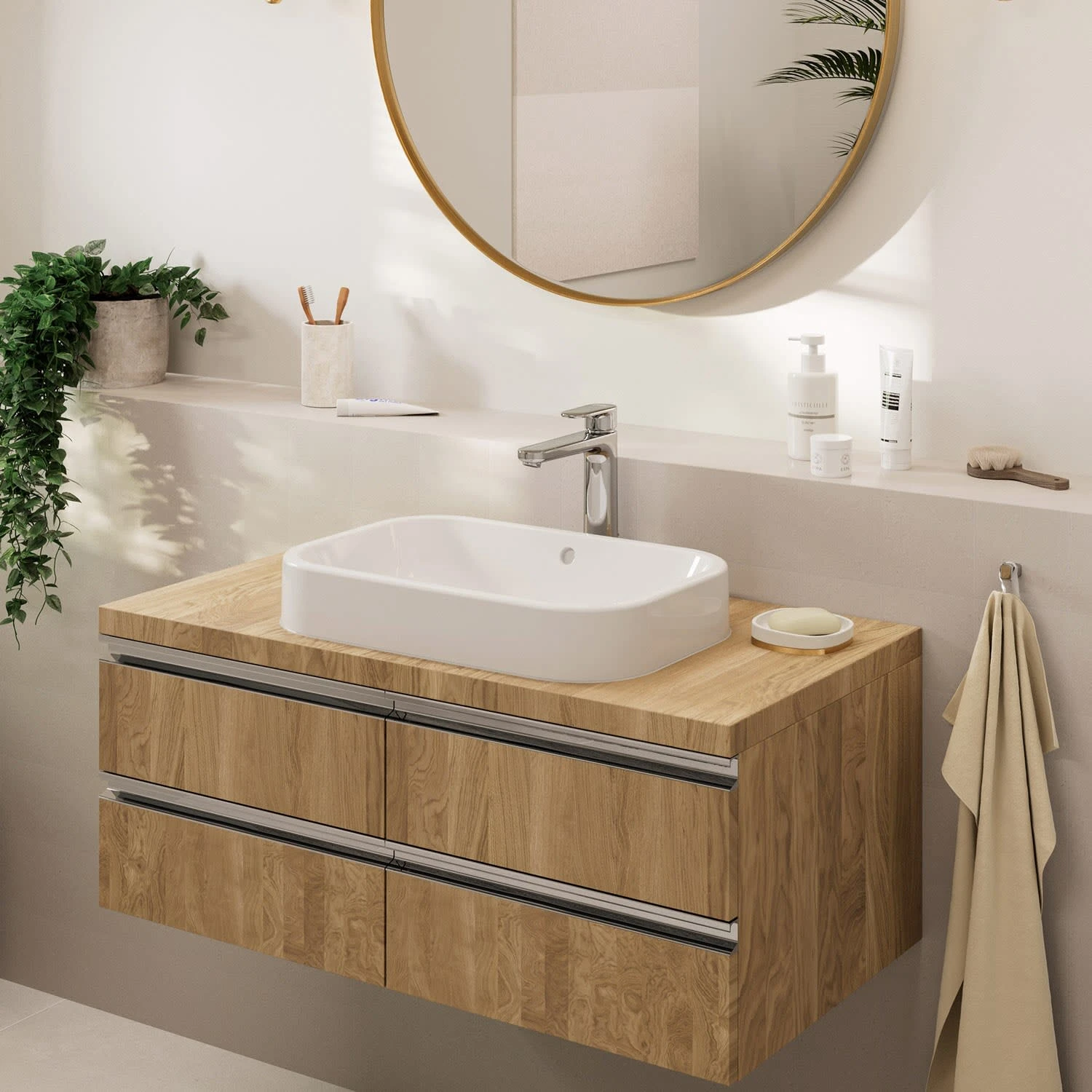 Hansgrohe Vernis Blend Einhebel-Waschtischarmatur 190 CoolStart, Mit Push-Open Ablaufgarnitur 7 Hansgrohe Vernis Blend Einhebel-Waschtischarmatur 190 CoolStart, Mit Push-Open Ablaufgarnitur – Bild 5