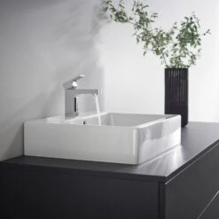 Hansgrohe Vernis Shape Einhebel-Waschtischarmatur 100 CoolStart, Mit Push-Open Ablaufgarnitur -Megabad Verkäufe hansgrohe badarmaturen vernis shape waschtisch einhebel 13969195