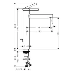 Hansgrohe Zesis S Einhebel-Waschtischarmatur 230 CoolStart Für Aufsatzwaschtische Mit Zugstangen-Ablaufgarnitur -Megabad Verkäufe hansgrohe badarmaturen zesis einhebel waschtischarmatur 230 13956568