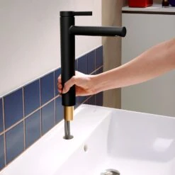 Hansgrohe Zesis S Einhebel-Waschtischarmatur 230 CoolStart Für Aufsatzwaschtische Mit Zugstangen-Ablaufgarnitur -Megabad Verkäufe hansgrohe badarmaturen zesis einhebel waschtischarmatur 230 13956658