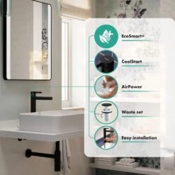 Hansgrohe Zesis S Einhebel-Waschtischarmatur 230 CoolStart Für Aufsatzwaschtische Mit Zugstangen-Ablaufgarnitur -Megabad Verkäufe hansgrohe badarmaturen zesis einhebel waschtischarmatur 230 13956781