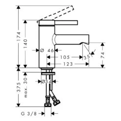 Hansgrohe Zesis S Einhebel-Waschtischarmatur 70 CoolStart Ohne Ablaufgarnitur -Megabad Verkäufe hansgrohe badarmaturen zesis einhebel waschtischarmatur 70 13956557