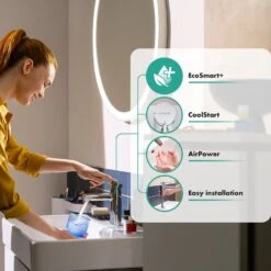 Hansgrohe Zesis S Einhebel-Waschtischarmatur 70 CoolStart Ohne Ablaufgarnitur -Megabad Verkäufe hansgrohe badarmaturen zesis einhebel waschtischarmatur 70 13956774