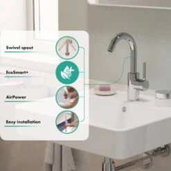 Hansgrohe Zesis S Einhebel-Waschtischarmatur 210 CoolStart Mit Schwenkauslauf Ohne Ablaufgarnitur -Megabad Verkäufe hansgrohe badarmaturen zesis waschtisch einhebel waschtischarmatur 13969771