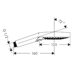 Hansgrohe Raindance Select S Handbrause 120 3jet PowderRain EcoSmart+ -Megabad Verkäufe hansgrohe brausenprogramm handbrausen raindance select 120 13832425