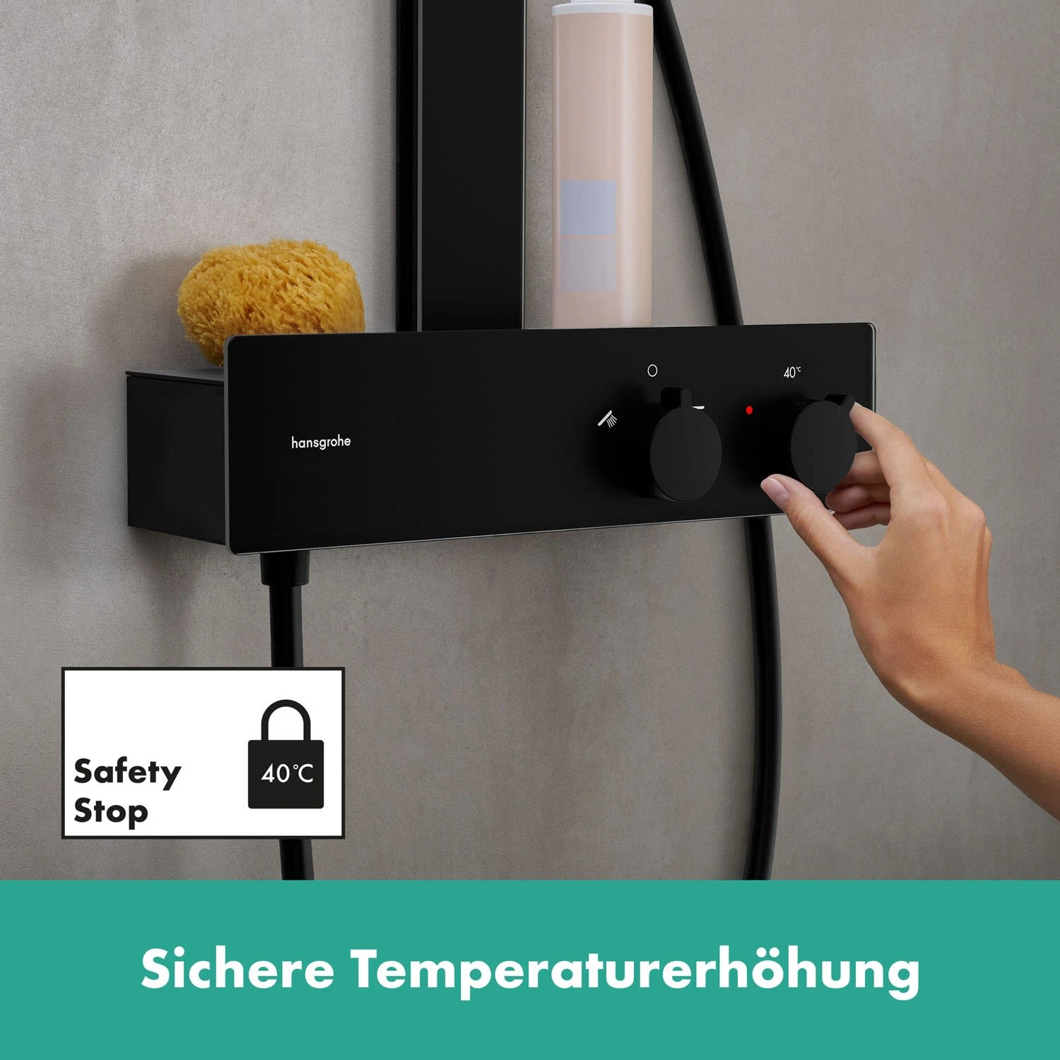 Hansgrohe Rainfinity Schowerpipe 360 1jet EcoSmart Mit ShowerTablet 350 8 Hansgrohe Rainfinity Schowerpipe 360 1jet EcoSmart Mit ShowerTablet 350 – Bild 6