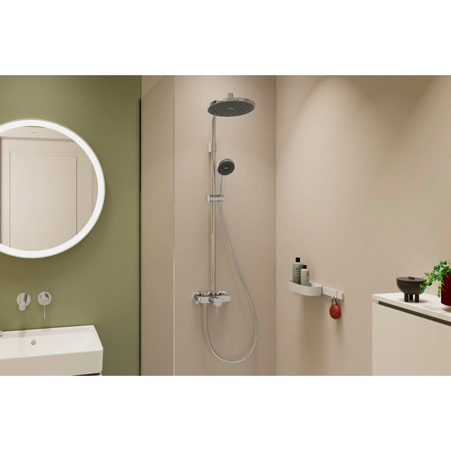 Hansgrohe Activera S Duschsystem 240 1 Strahlart Wassersparend Mit Einhebelmischer Varia 10 Hansgrohe Activera S Duschsystem 240 1 Strahlart Wassersparend Mit Einhebelmischer Varia – Bild 8
