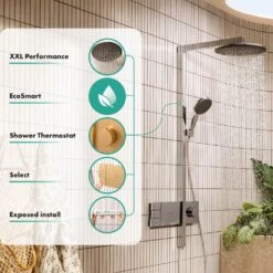 Hansgrohe Raindance Alive S Duschsystem 300 Rund, 2 Strahlarten Wassersparend, Mit ShowerSelect Comfort -Megabad Verkäufe hansgrohe brausenprogramm showerpipe raindance alive duschsystem 13949810