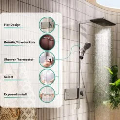 Hansgrohe Raindance Alive Q Duschsystem 210/340 Softcube, 2 Strahlarten, Mit ShowerSelect Comfort -Megabad Verkäufe hansgrohe brausenprogramm showerpipe raindance alive q 13949781