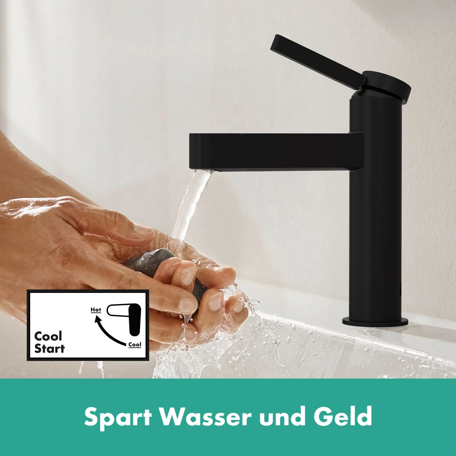 Hansgrohe Finoris Einhebel-Waschtischarmatur 110 CoolStart Mit Push-Open Ablaufgarnitur 8 Hansgrohe Finoris Einhebel-Waschtischarmatur 110 CoolStart Mit Push-Open Ablaufgarnitur – Bild 6