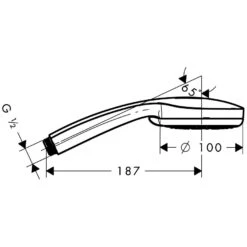 Hansgrohe Croma 100 Handbrause Vario 12 Hansgrohe Croma 100 Handbrause Vario -Megabad Verkäufe hansgrohe handbrause croma 100 vario 28535 1122838