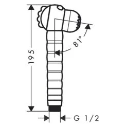 Hansgrohe Jocolino Kinderhandbrause "Löwe" Mit 2 Strahlarten -Megabad Verkäufe hansgrohe jocolino kinderhandbrause loewe mit 2 4633817