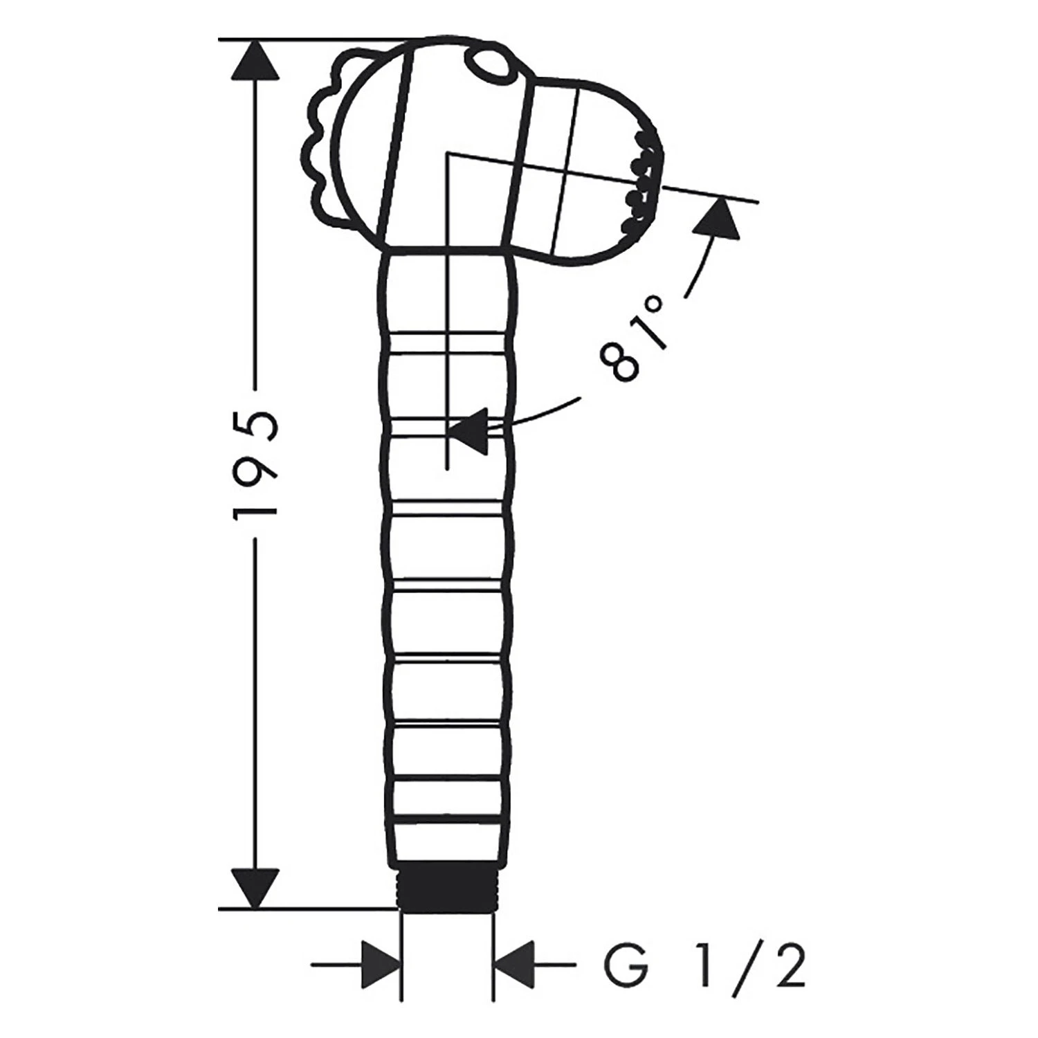 Hansgrohe Jocolino Kinderhandbrause "Zebra" Mit 2 Strahlarten 7 Hansgrohe Jocolino Kinderhandbrause "Zebra" Mit 2 Strahlarten – Bild 5
