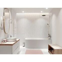 Hansgrohe Pulsify Showerpipe 260 1 Strahlart, Mit Wannenthermostat, Mit Shower Tablet Select 400 -Megabad Verkäufe hansgrohe pulsify brause showerpipe 260 1 4857713