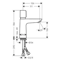 Hansgrohe Talis E Selbstschluss-Waschtischarmatur Mit Temperaturregulierung -Megabad Verkäufe hansgrohe talis waschtisch selbstschluss waschtischarmatur mit 4850171
