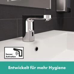 Hansgrohe Vernis Blend Elektronik Waschtischmischer Mit Temperaturvoreinstellung, Netz 230 V -Megabad Verkäufe hansgrohe vernis blend waschtisch elektronik waschtischmischer 8732339