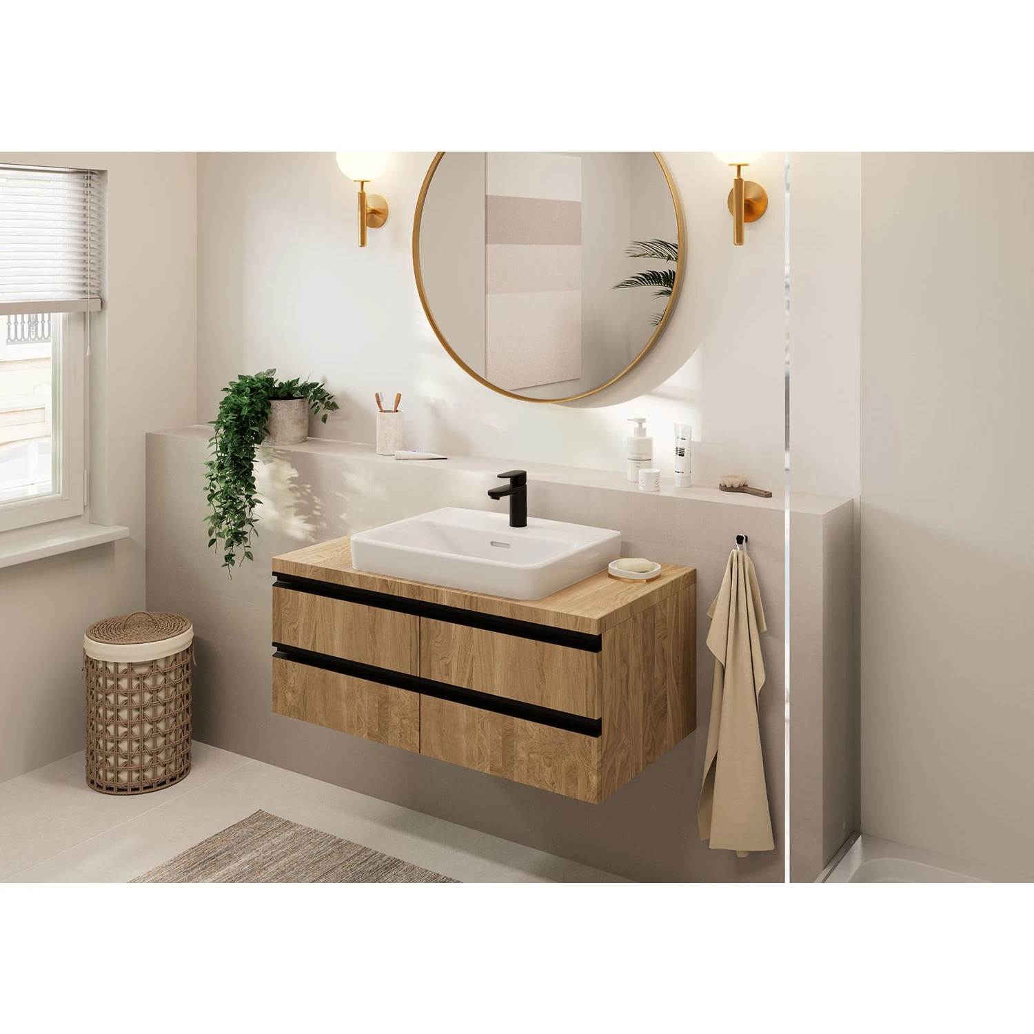 Hansgrohe Vernis Blend Waschtischarmatur 100 Ohne Ablaufgarnitur 5 Hansgrohe Vernis Blend Waschtischarmatur 100 Ohne Ablaufgarnitur – Bild 3