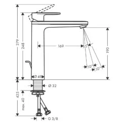 Hansgrohe Vernis Blend Waschtischarmatur 190 Mit Isolierter Wasserführung Und Zugstangen-Ablaufgarnitur 10 Hansgrohe Vernis Blend Waschtischarmatur 190 Mit Isolierter Wasserführung Und Zugstangen-Ablaufgarnitur -Megabad Verkäufe hansgrohe vernis blend waschtisch waschtischarmatur 190 4633988