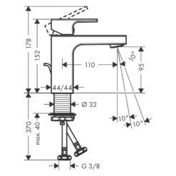 Hansgrohe Vernis Shape Waschtischarmatur 100 CoolStart Mit Zugstangen-Ablaufgarnitur -Megabad Verkäufe hansgrohe vernis shape waschtisch waschtischarmatur 100 4634057