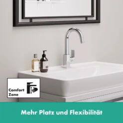 Hansgrohe Vernis Shape Waschtischarmatur Mit Schwenkauslauf Und Zugstangen-Ablaufgarnitur -Megabad Verkäufe hansgrohe vernis shape waschtisch waschtischarmatur mit 12209479
