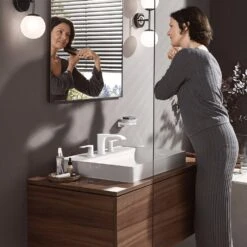 Hansgrohe Vivenis 3-Loch Waschtischarmatur Mit Zugstangen-Ablaufgarnitur -Megabad Verkäufe hansgrohe vivenis waschtisch 3 loch waschtischarmatur 8732504