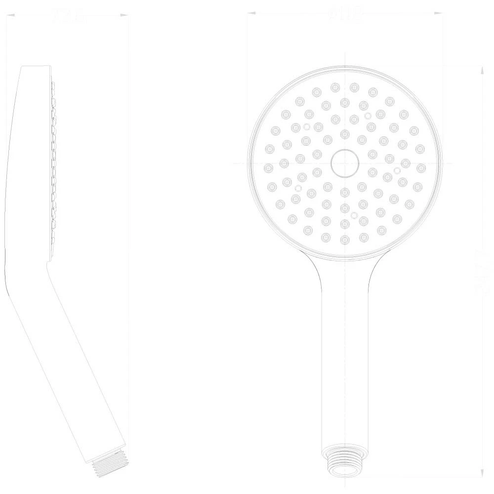 Avenarius Handbrause, Ø 11,8 Cm 4 Avenarius Handbrause, Ø 11,8 Cm – Bild 2