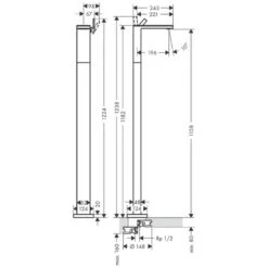 AXOR MyEdition Einhebel-Waschtischmischer Bodenstehend, Ohne Platte -Megabad Verkäufe hersteller axor myedition waschtisch einhebel waschtischmischer 2328718