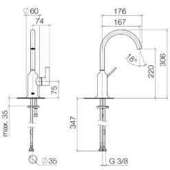 Dornbracht VAIA Waschtisch-Einhandbatterie Ohne Ablaufgarnitur, Ausladung 16,7 Cm -Megabad Verkäufe hersteller dornbracht vaia waschtisch einhandbatterie ohne 2615446