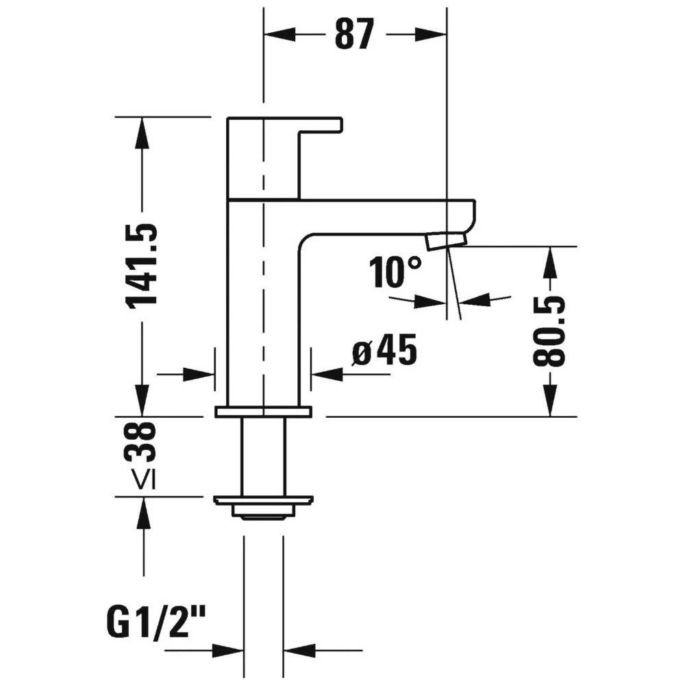 Duravit B.2 Standventil Nur Für Kaltwasseranschluss 4 Duravit B.2 Standventil Nur Für Kaltwasseranschluss – Bild 2