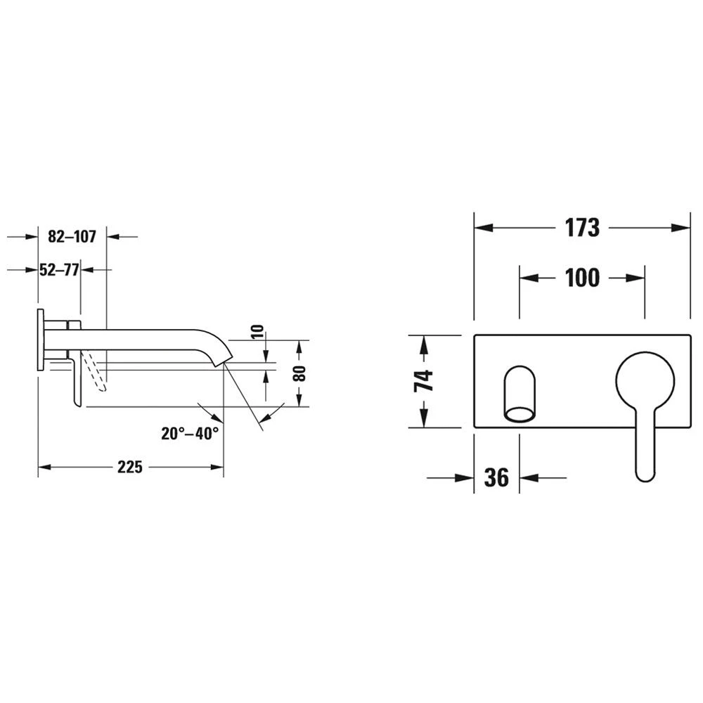 Duravit C.1 Einhebel-Waschtischmischer Unterputz 22,5 Cm 7 Duravit C.1 Einhebel-Waschtischmischer Unterputz 22,5 Cm – Bild 5