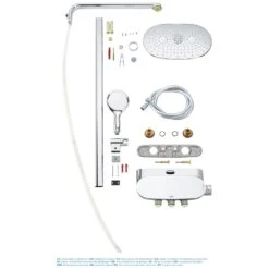 GROHE Rainshower Duschsystem SmartControl 360 Duo Mit Thermostatbatterie -Megabad Verkäufe hersteller grohe duschsysteme rainshower rainschower smartcontrol 5494834