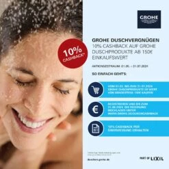 GROHE Rainshower SmartActive Mono 310 Duschsystem Mit Thermostatbatterie, Inkl. EcoJoy 7 GROHE Rainshower SmartActive Mono 310 Duschsystem Mit Thermostatbatterie, Inkl. EcoJoy -Megabad Verkäufe hersteller grohe duschsysteme rainshower smartactive mono 13340209