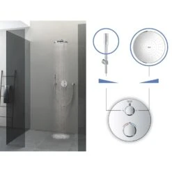 GROHE Grohtherm Duschsystem Unterputz Mit Rainshower Cosmopolitan 310 -Megabad Verkäufe hersteller grohe duschsysteme unterputz grohtherm mit 2937613