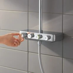 GROHE Euphoria SmartControl System 310 Cube Duo -Megabad Verkäufe hersteller grohe euphoria duschsysteme smartcontrol 310 2046622