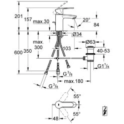 GROHE Eurostyle C Einhand-Waschtischbatterie, DN 15, Niederdruck -Megabad Verkäufe hersteller grohe eurostyle cosmopolitan einhand waschtischbatterie 804108