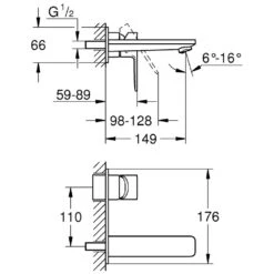 GROHE Lineare Neu 2-Loch-Waschtischbatterie Unterputz, Ausladung 15 Cm -Megabad Verkäufe hersteller grohe lineare waschtisch neu 2 1238764