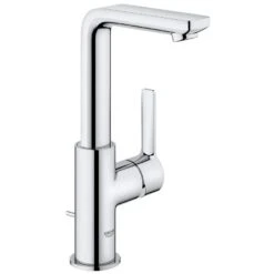 GROHE Lineare Neu Einhand-Waschtischbatterie L-Size Mit Zugstangen-Ablaufgarnitur