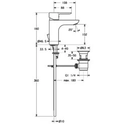 Hansa HANSALIGNA Waschtisch-Einhandbatterie -Megabad Verkäufe hersteller hansa hansaligna waschtisch einhandbatterie 5407271
