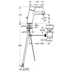 Hansa HANSATWIST Waschtisch Einhand Einlochbatterie -Megabad Verkäufe hersteller hansa hansatwist waschtischbatterie 09092283 492830
