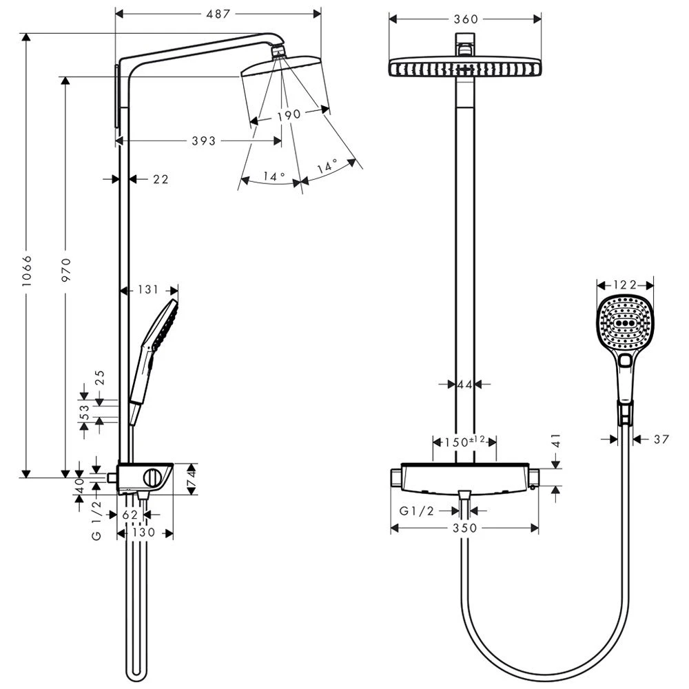 Hansgrohe Raindance Select E 360 Showerpipe 7 Hansgrohe Raindance Select E 360 Showerpipe – Bild 5