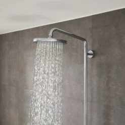 Hansgrohe Croma 220 Showerpipe Mit Brausearm 40 Cm, Schwenkbar -Megabad Verkäufe hersteller hansgrohe axor pharo brausenprogramm brausesets 13878853
