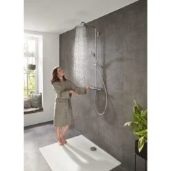 Hansgrohe Croma 220 Showerpipe Mit Brausearm 40 Cm, Schwenkbar -Megabad Verkäufe hersteller hansgrohe axor pharo brausenprogramm brausesets 13879457