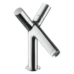 AXOR Starck Zweigriff-Waschtischarmatur 80 Mit Zugstangen-Ablaufgarnitur