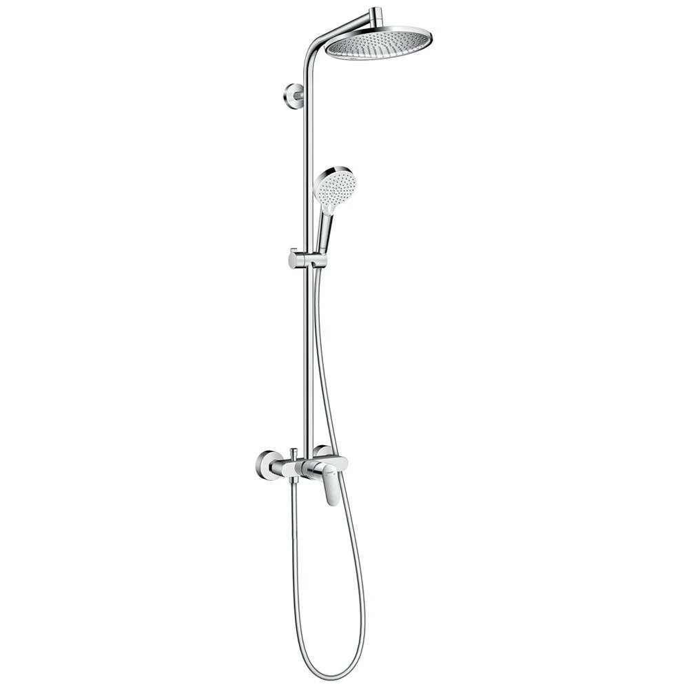Hansgrohe Crometta S 240 1jet Showerpipe Mit Einhebelmischer 3 Hansgrohe Crometta S 240 1jet Showerpipe Mit Einhebelmischer
