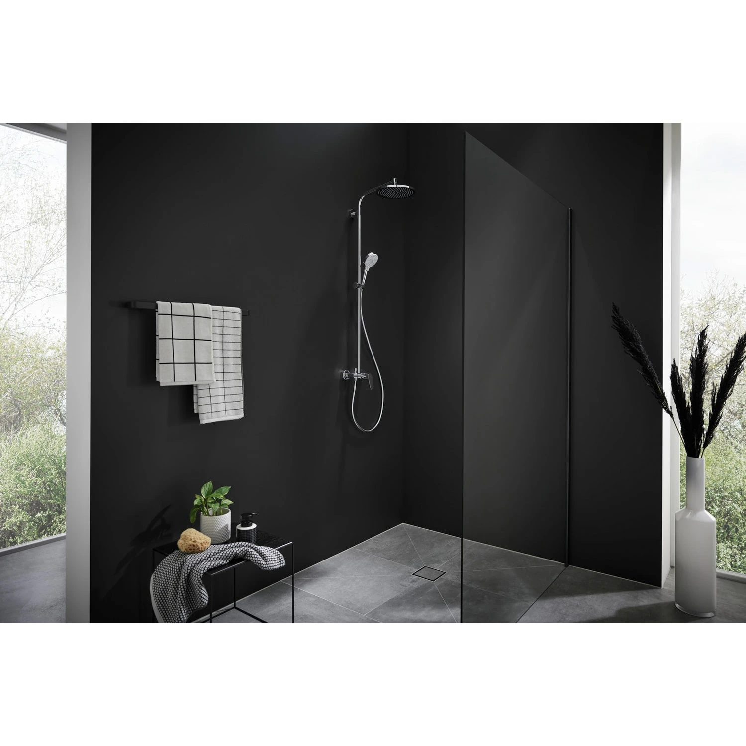 Hansgrohe Crometta S 240 1jet Showerpipe Mit Einhebelmischer 6 Hansgrohe Crometta S 240 1jet Showerpipe Mit Einhebelmischer – Bild 4