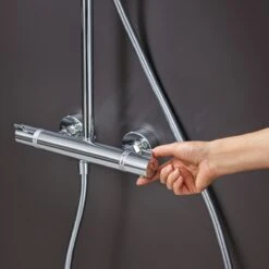 Hansgrohe Croma Select 280 Air 1jet Showerpipe -Megabad Verkäufe hersteller hansgrohe brausenprogramm showerpipe croma select 13919339